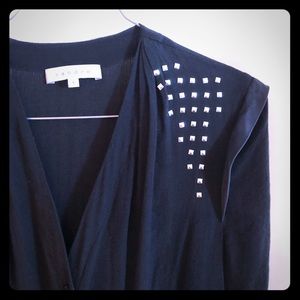 Sandro black studded tunic size 1